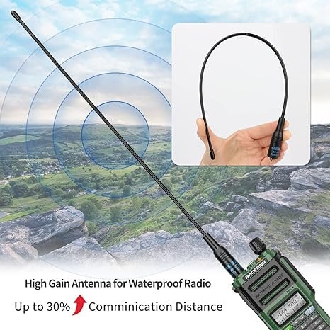 Baofeng UV-9R PRO (8W, IP67, zelena verzija)