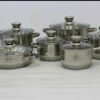 Set inox posuđa