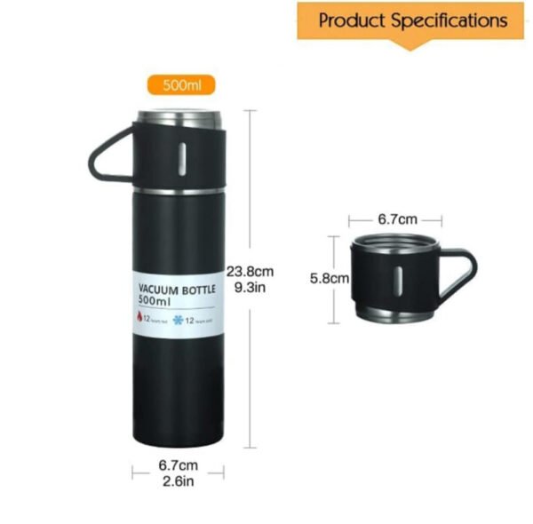 Vakum termo set od 500ml sa tri šolje